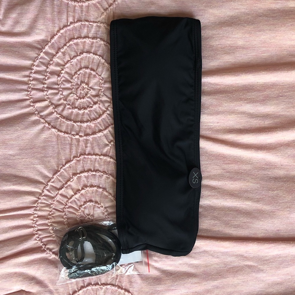 Black Bandeau Bikini Top